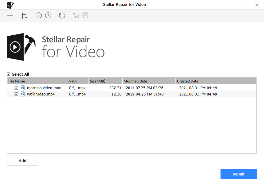 Stellar - Repair for Video