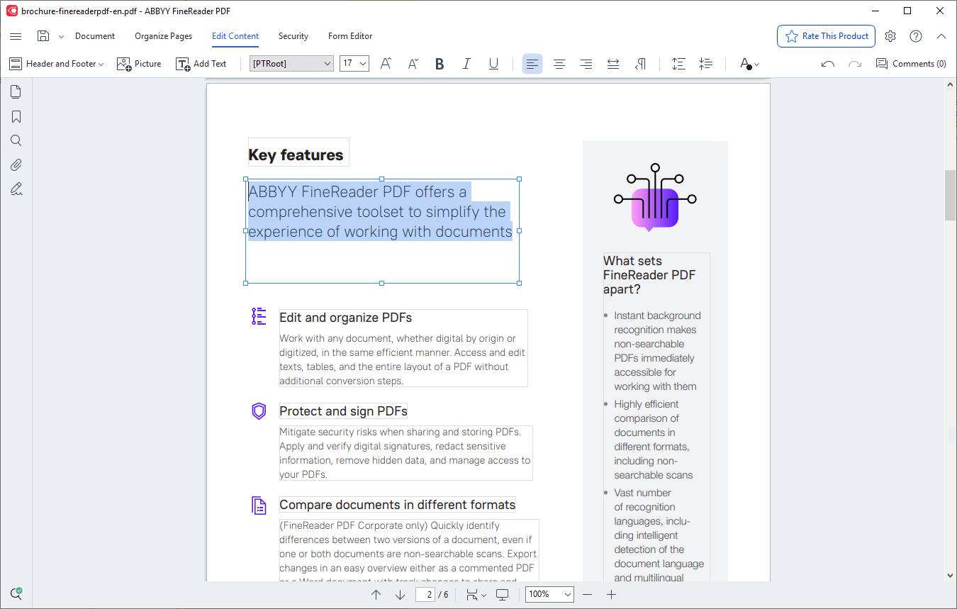 FineReader PDF 16 - Edit PDF