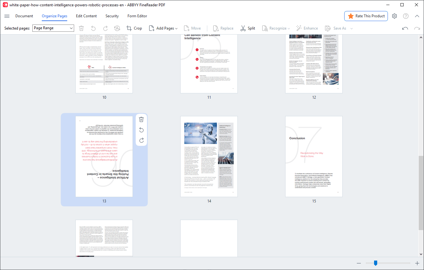 FineReader PDF 16 - Organize PDF