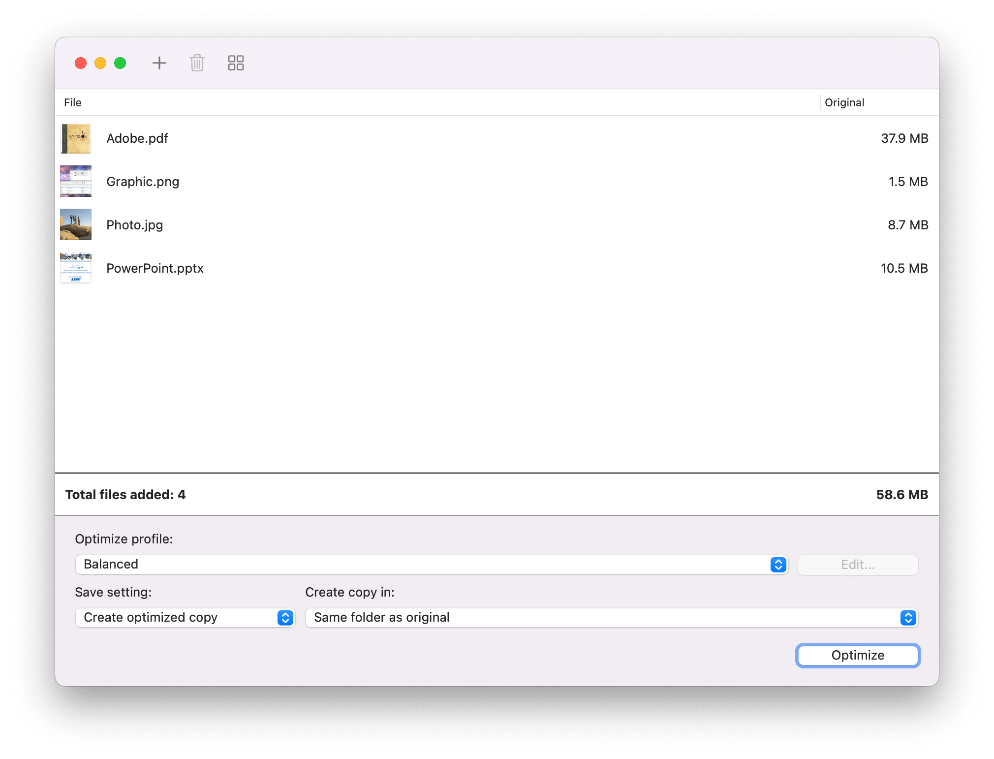 NXPowerLite - Example MAC
