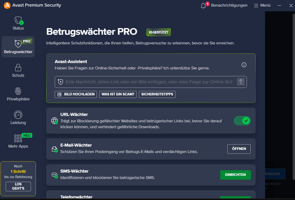 Avast Ultimate Suite - Betrugswächter