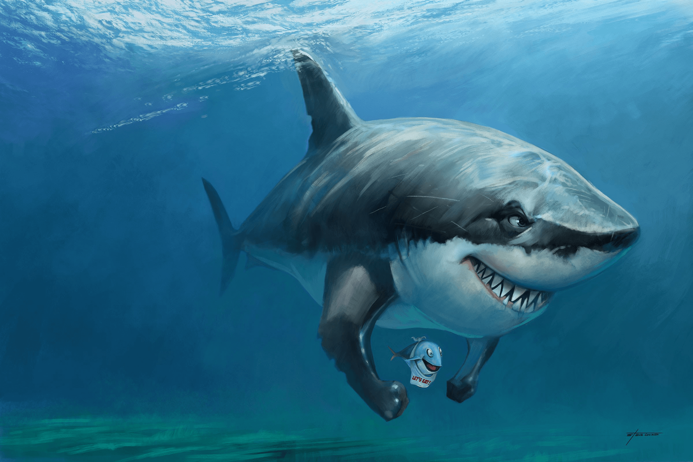 Artrage Vitae - Shark Painting Example