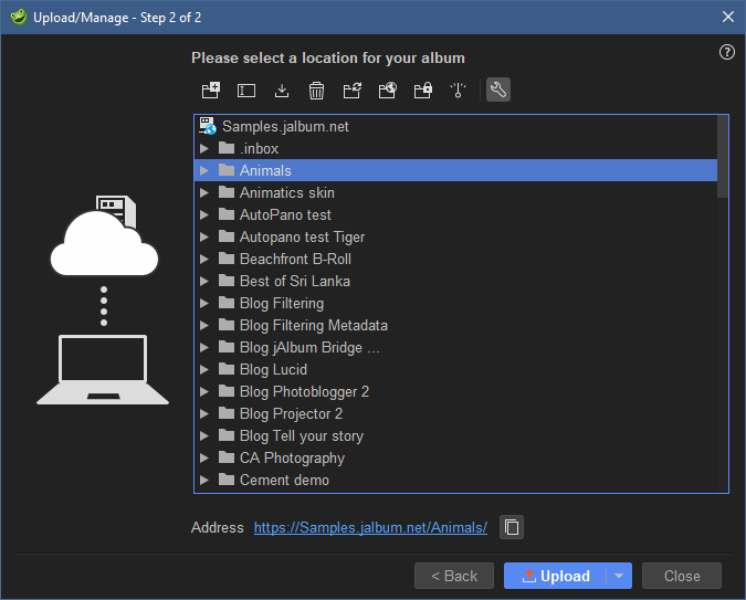 jAlbum PRO - Ftp client 2