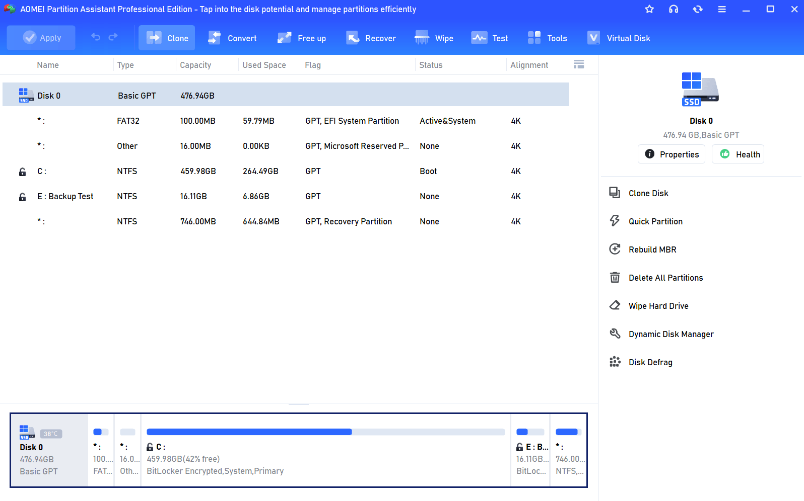 AOMEI Partition Assistant - Clone