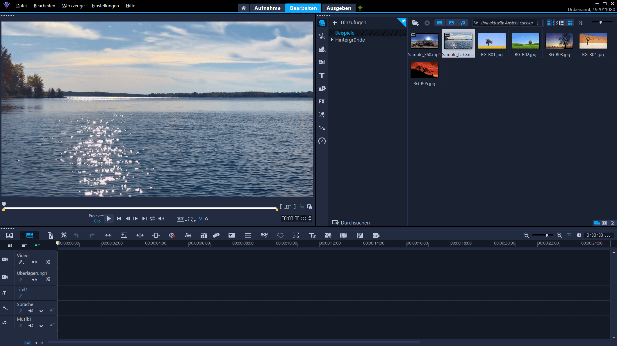 Corel VideoStudio Ultimate 2023 - Start 