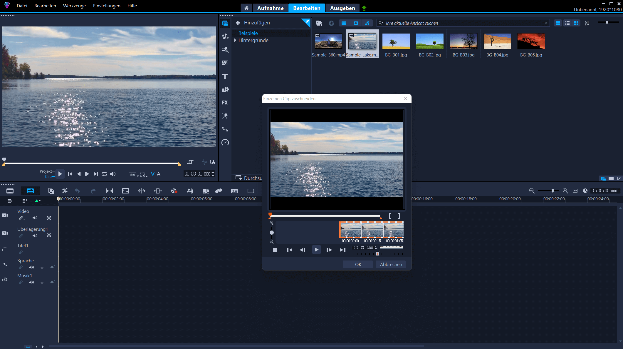 Corel VideoStudio Ultimate 2023 - Bearbeiten 