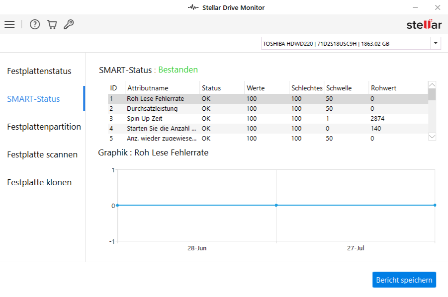 Stellar Drive Monitor - SMART - Status