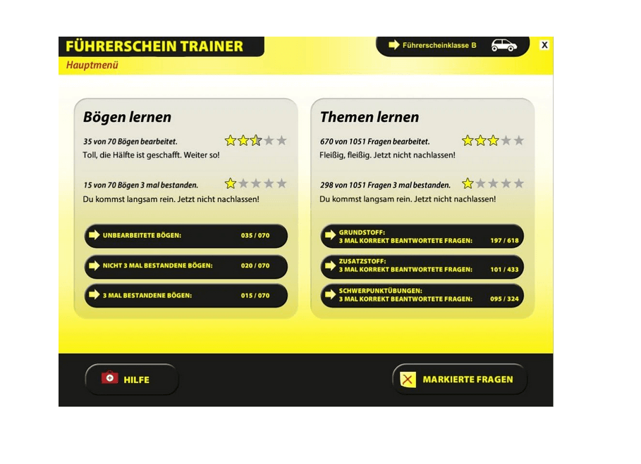 Trainer 2025 Gold Edition - Auswahl 