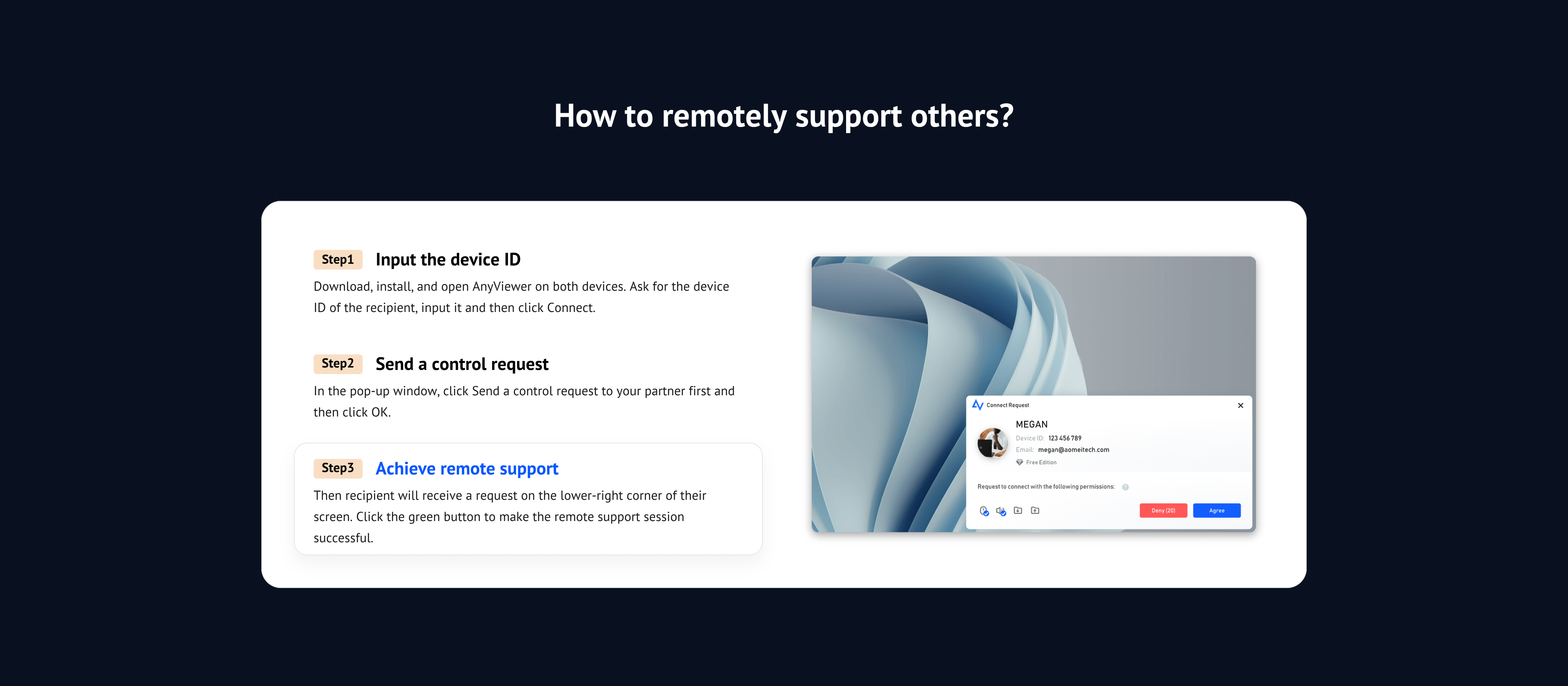 AOMEI AnyViewer - Remote support