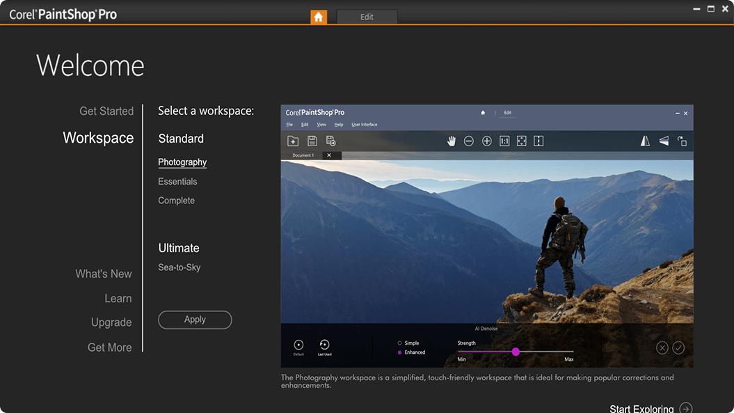 Corel PaintShop Pro 2023 - Welcome