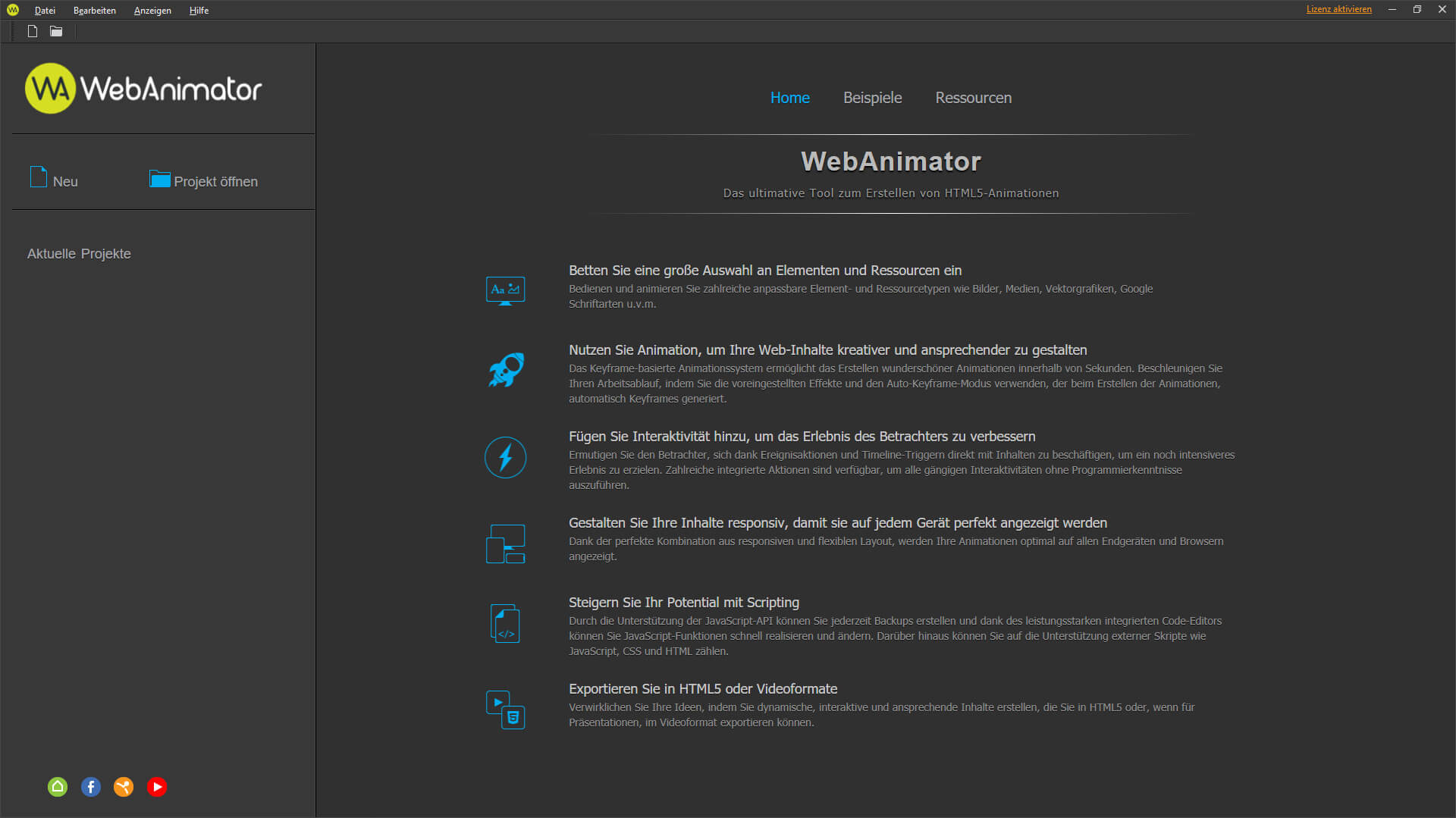 WebAnimator Start  