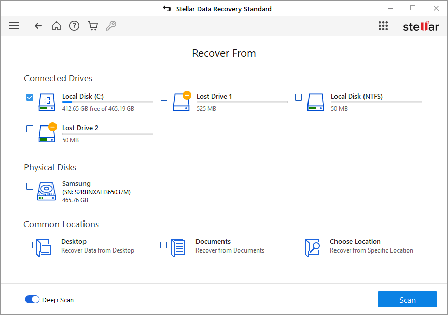 Stellar Data Recovery - Recover 