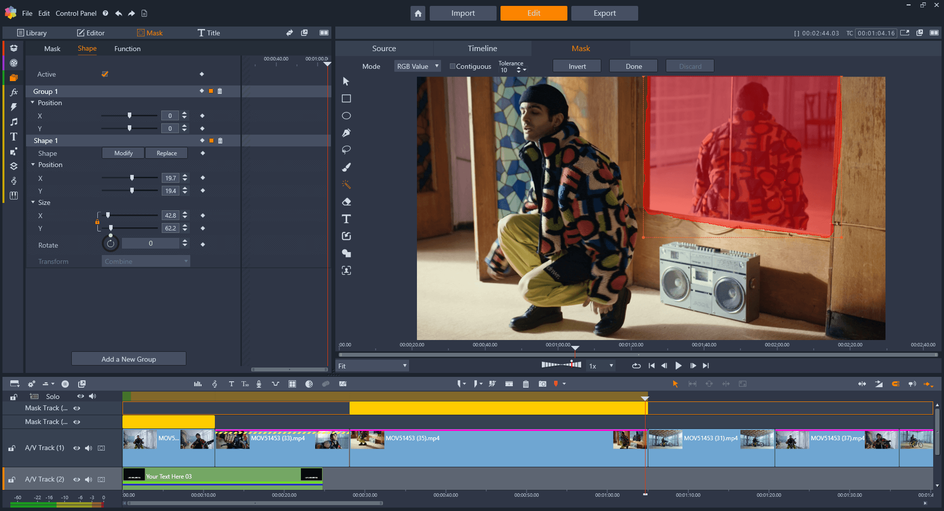 Pinnacle Studio 26 - Mask