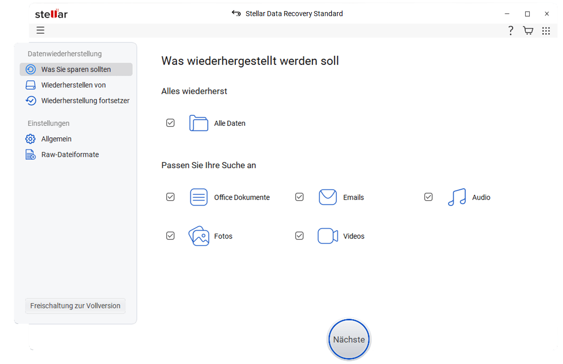 Data Recovery 12 - Wiederherstellung 