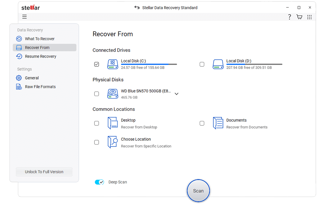 Data Recovery 12 - Recover from