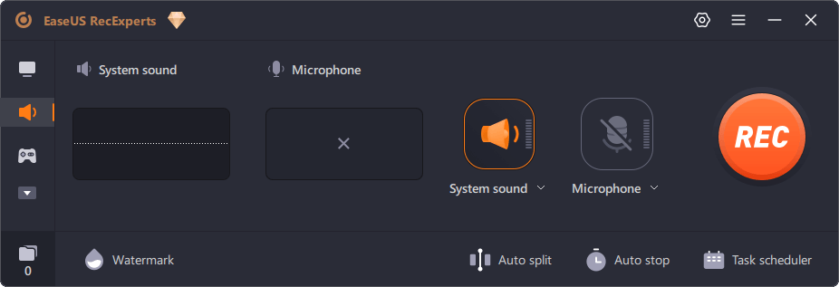 EaseUS RecExperts - Audio recording 