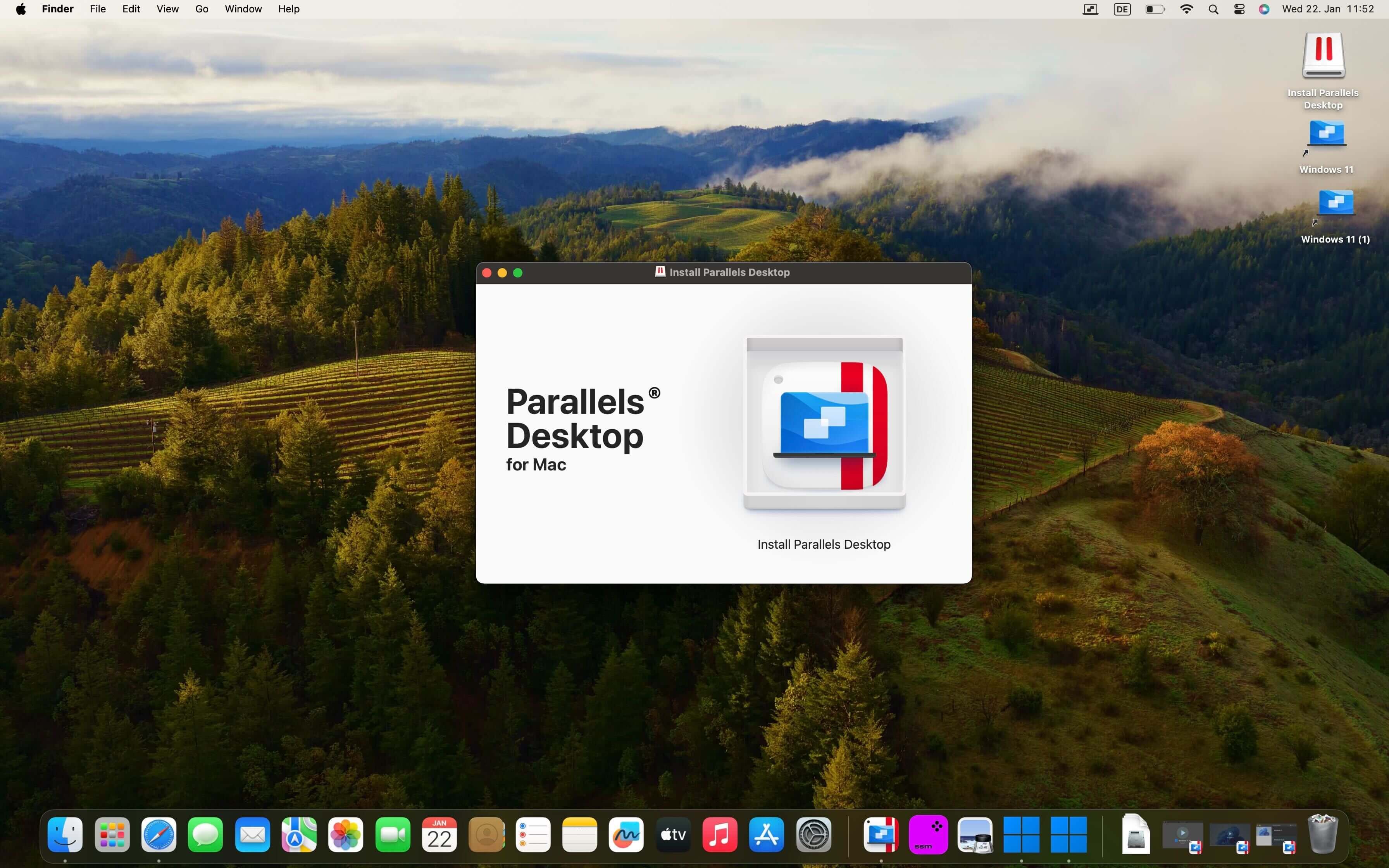 Parallels Desktop Installation