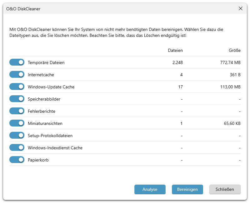 O&O Defrag 30 Professional - Reparieren