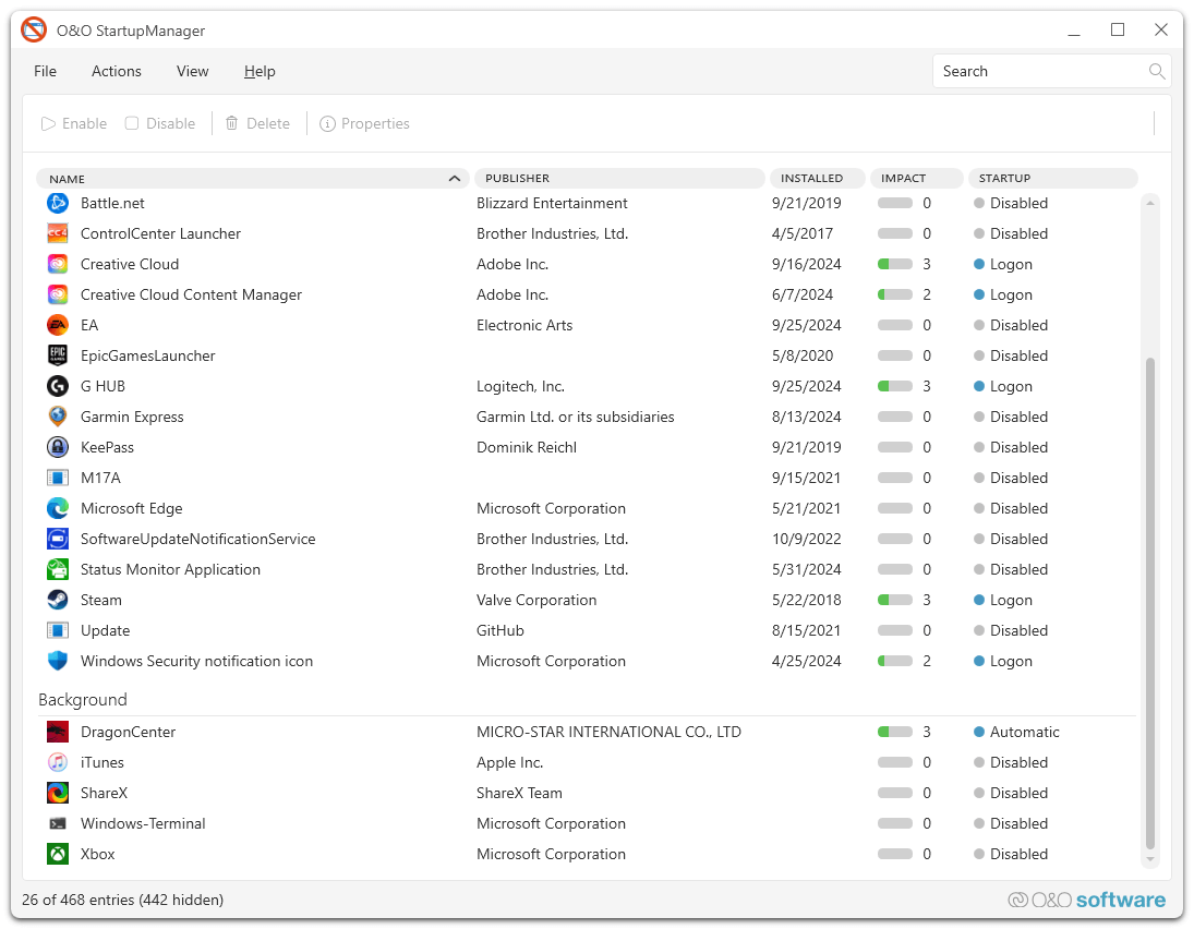 O&O Defrag 30 Professional - Manager