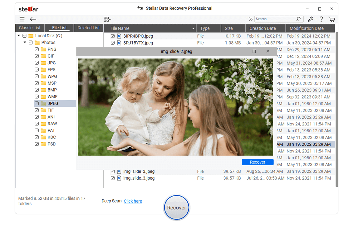 Data Recovery 12 Professional - Scan 