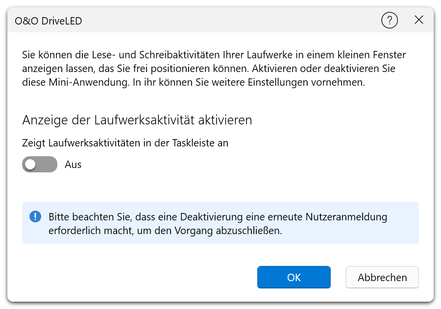 O&O Defrag 31 Professional Edition - DriveLED
