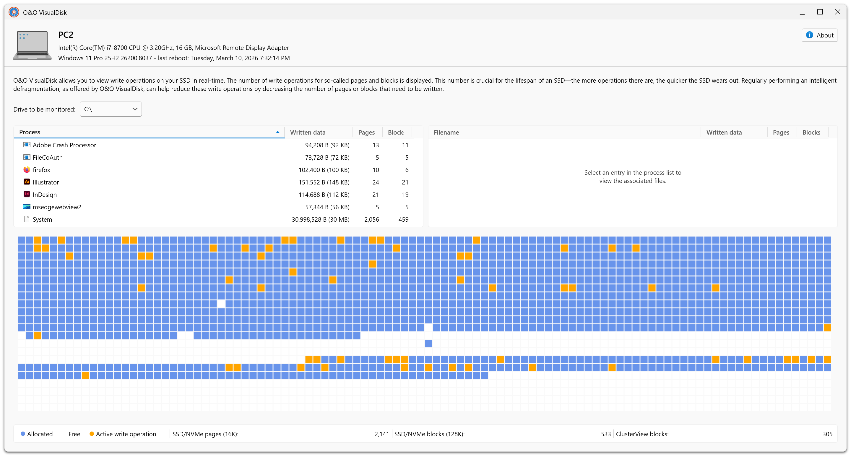 O&O Defrag 31 Professional Edition - VisualDisk