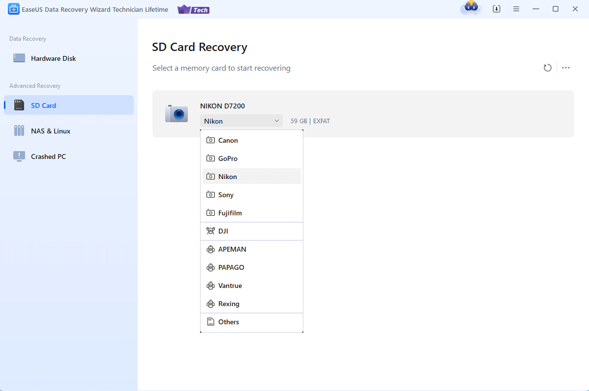 EaseUS Data Recovery - Example 3