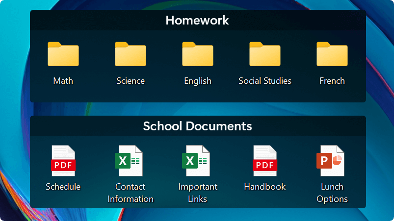 Stardock Fences 5 - School 