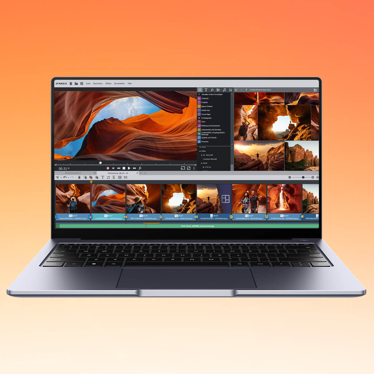 MAGIX Photostory Deluxe 2027 - Userinterface