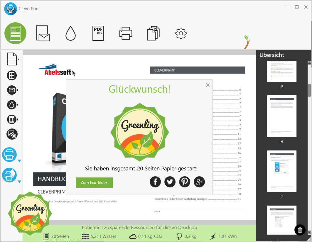 CleverPrint - Glückwunsch