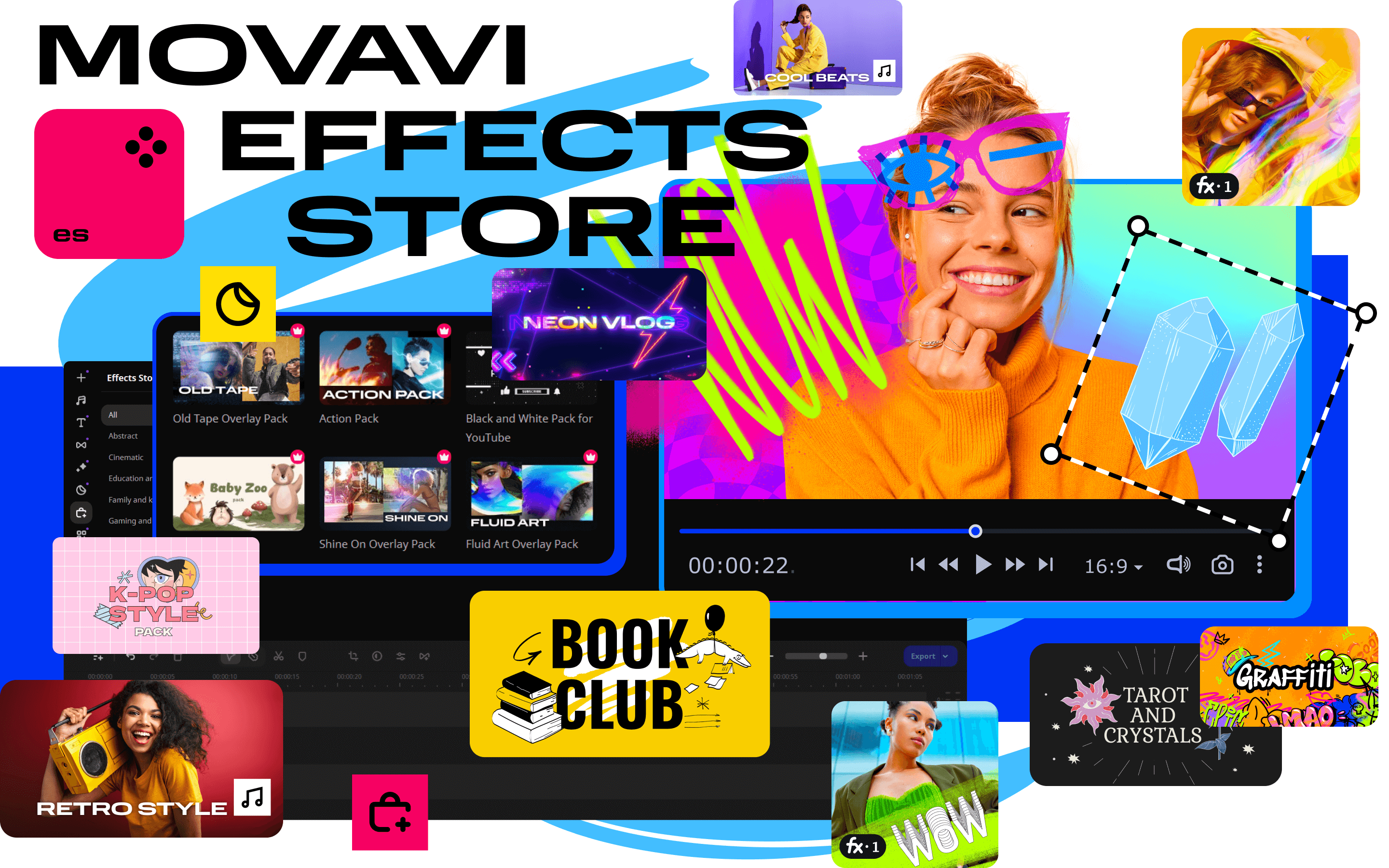 Movavi Video Editor 2024 - Effects store 
