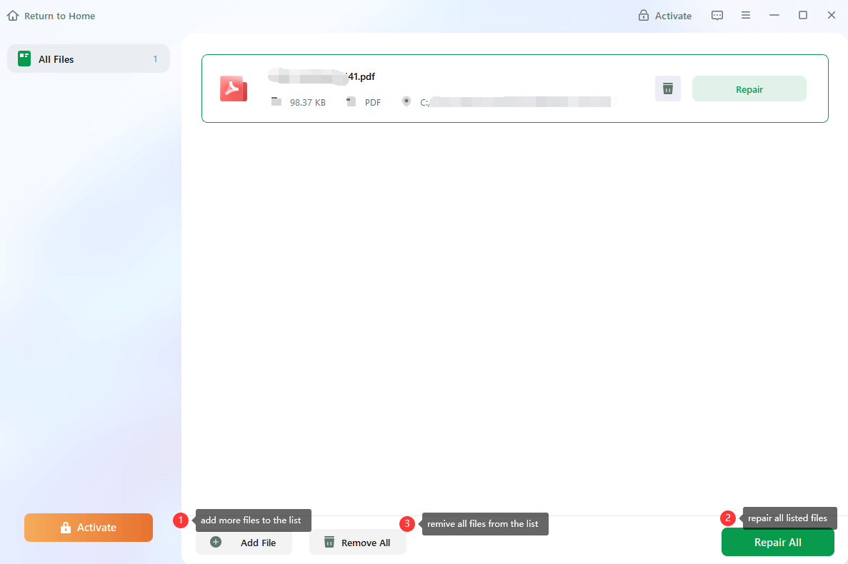 EaseUS Fixo - Example 1