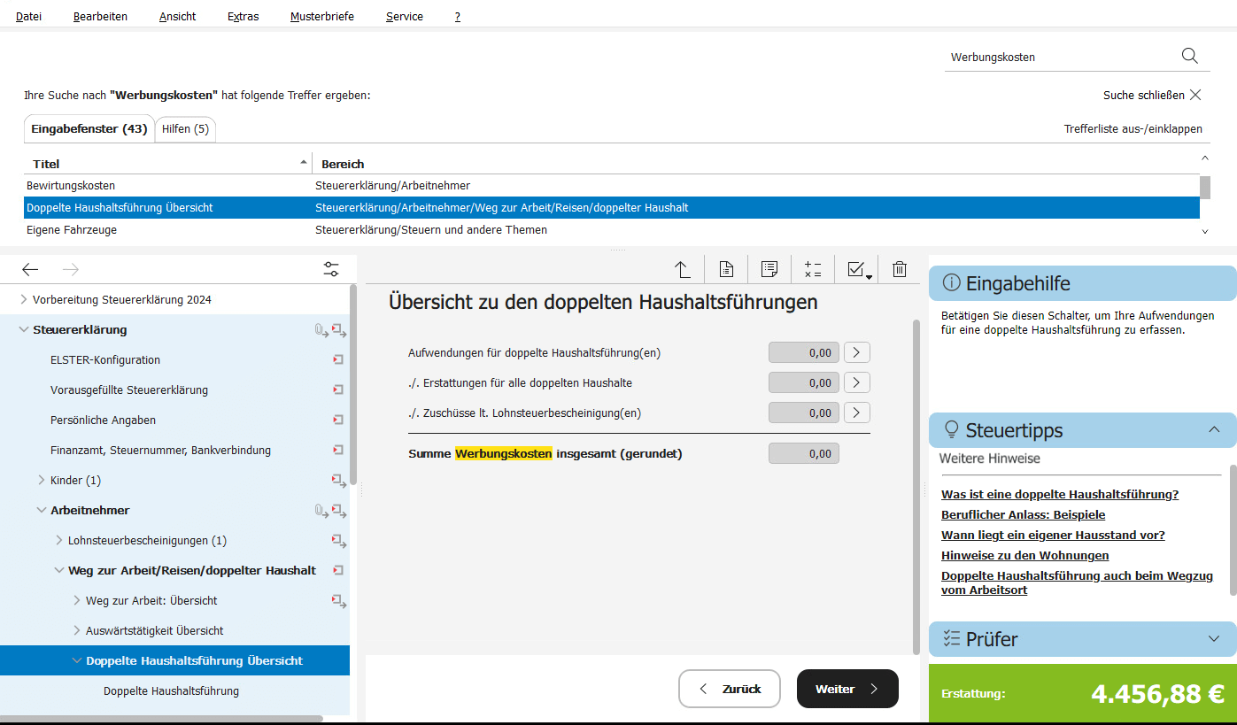 STEUEReasy 2025 - Suche 