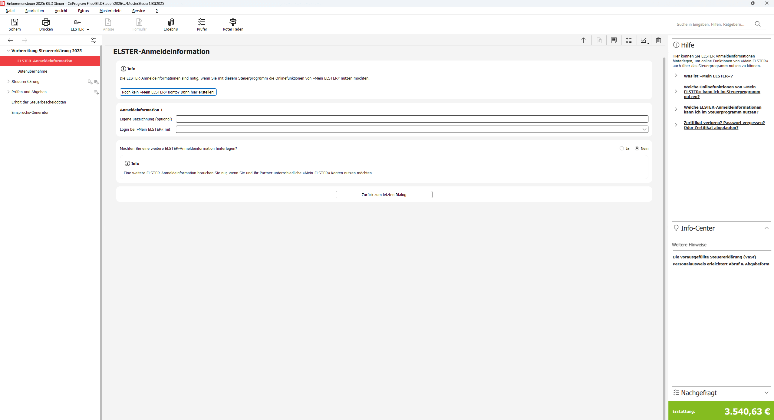 BILD Steuer 2026 - Elster