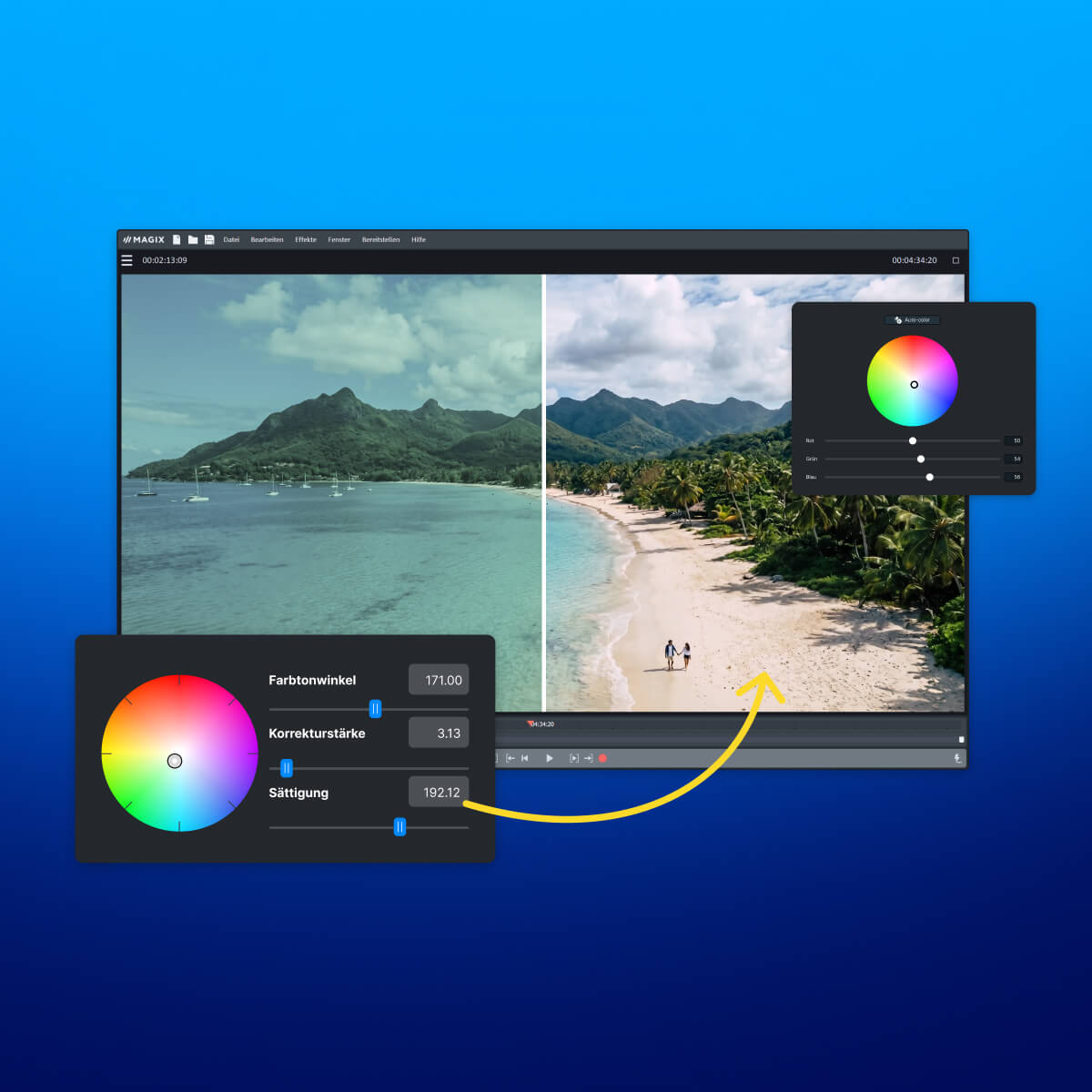 MAGIX Video deluxe Plus 2027 - Flexible Color grading