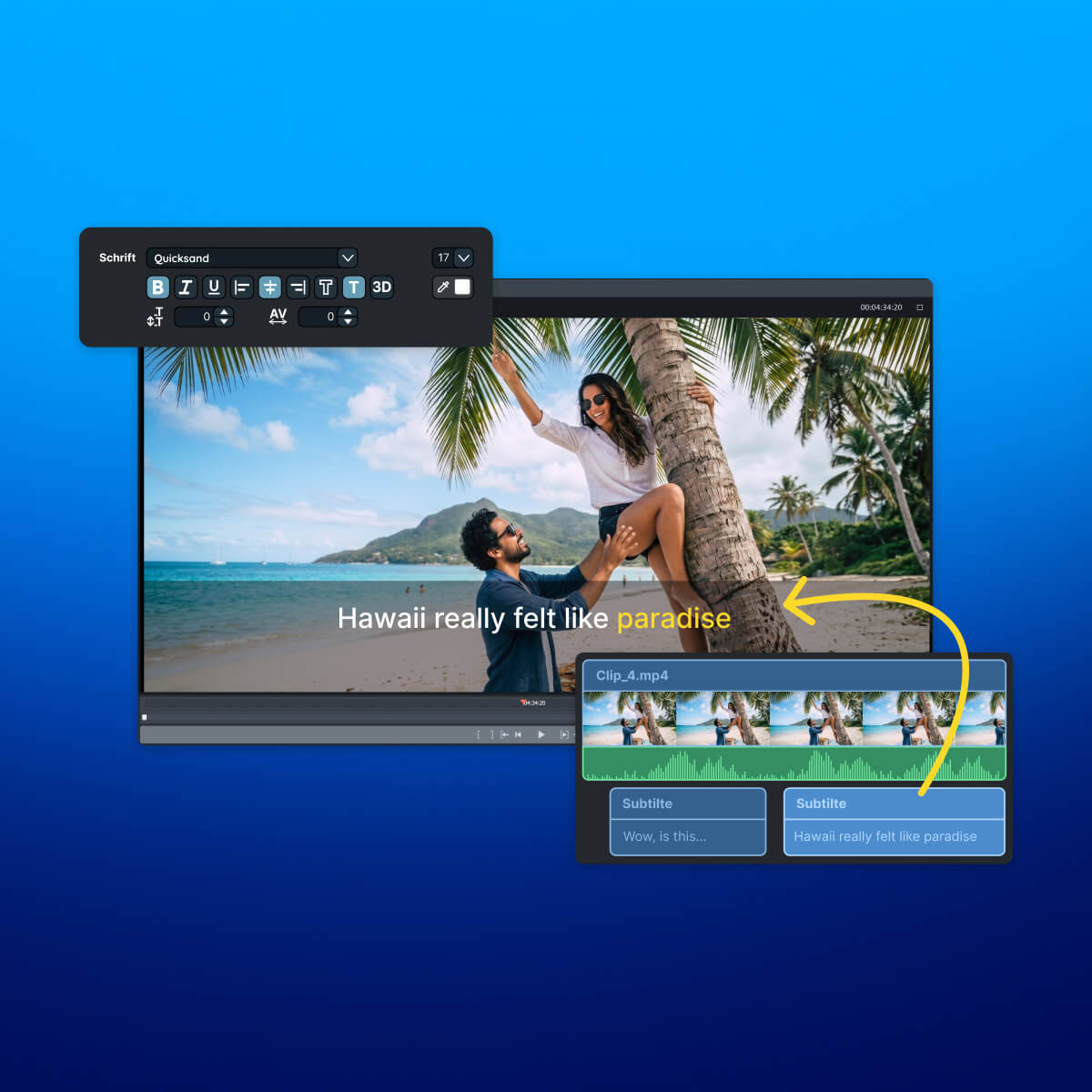 MAGIX Video deluxe Plus 2027 - Voiceovers and subtitles