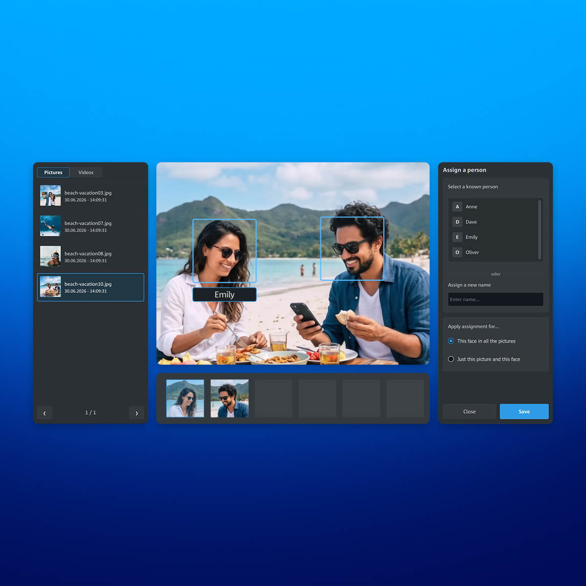 MAGIX Video deluxe Plus 2027 - Face recognition