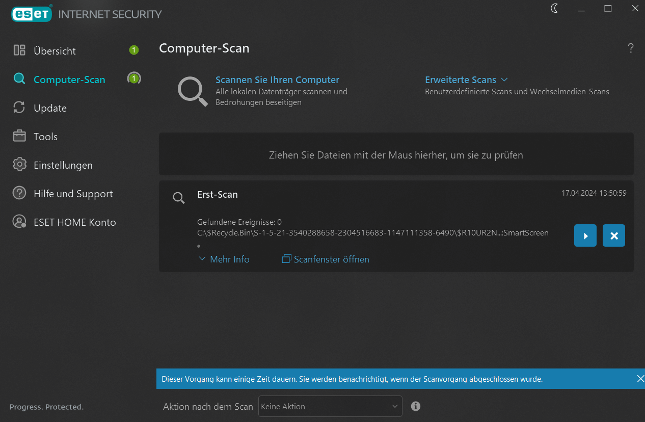 ESET Home Security Essential - Scan 