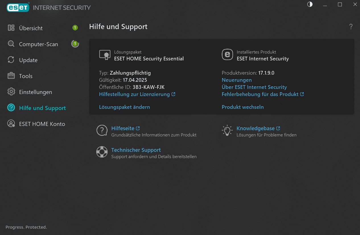 ESET Home Security Essential - Support 