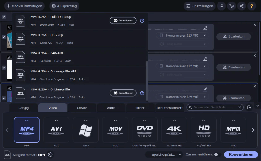 Movavi Video Converter - Start 