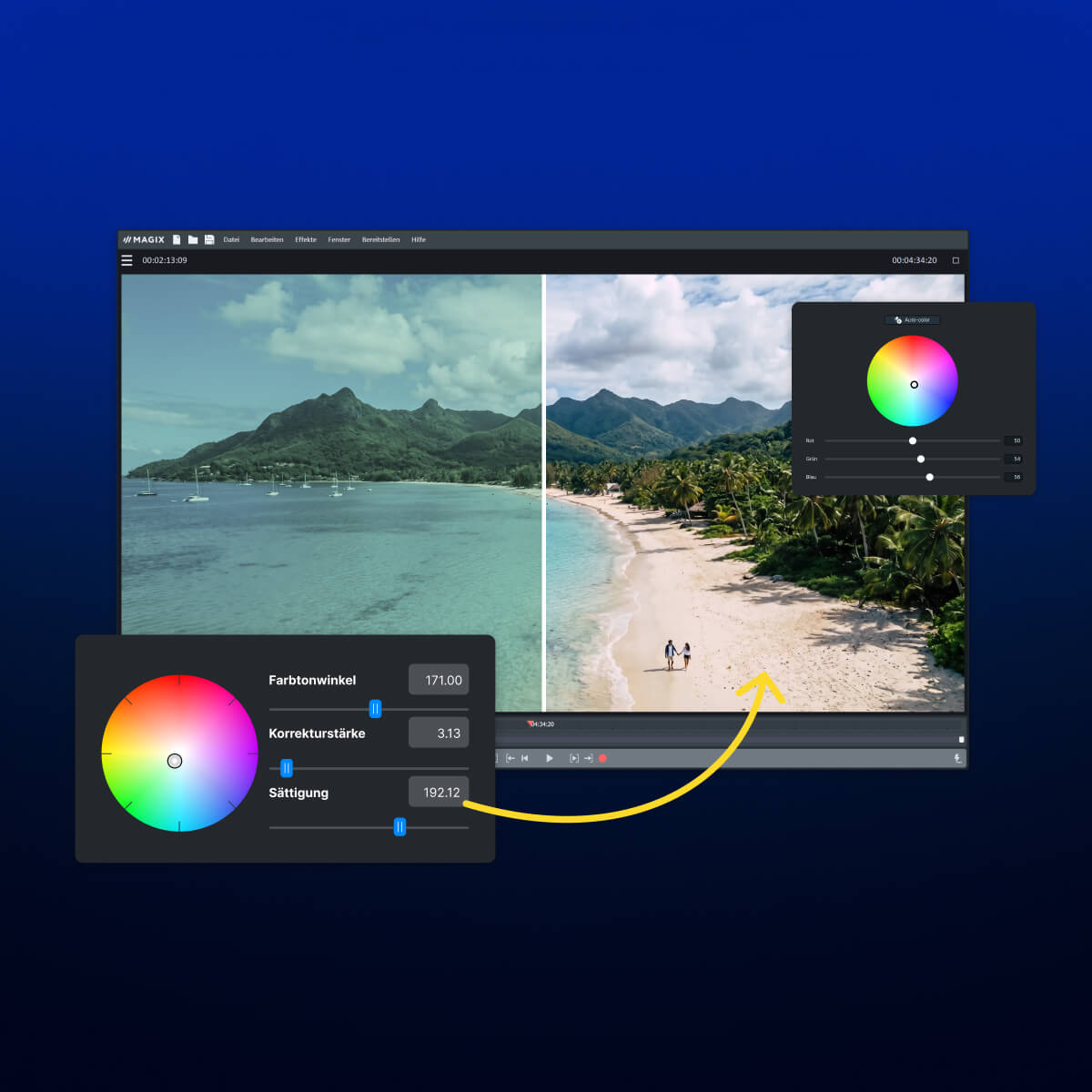 MAGIX Video deluxe Ultimate 2027 - Color grading
