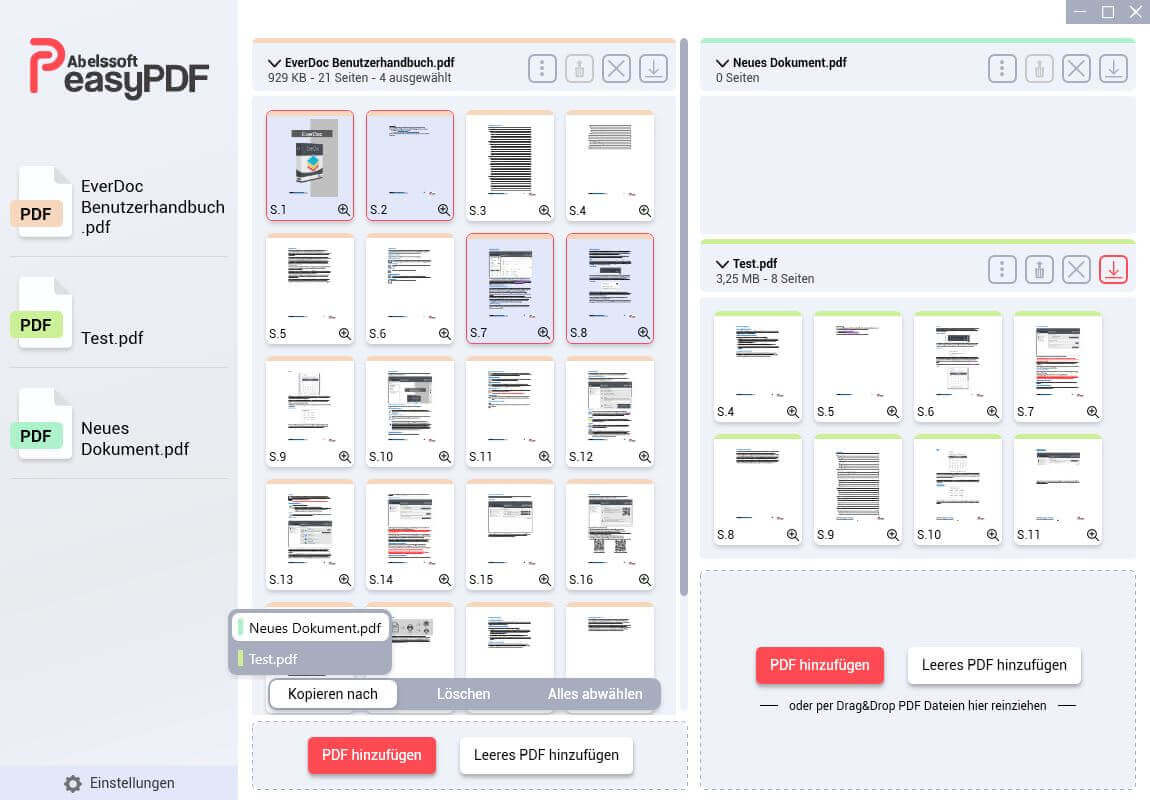 Easy PDF 2024 - Neues Dokument 