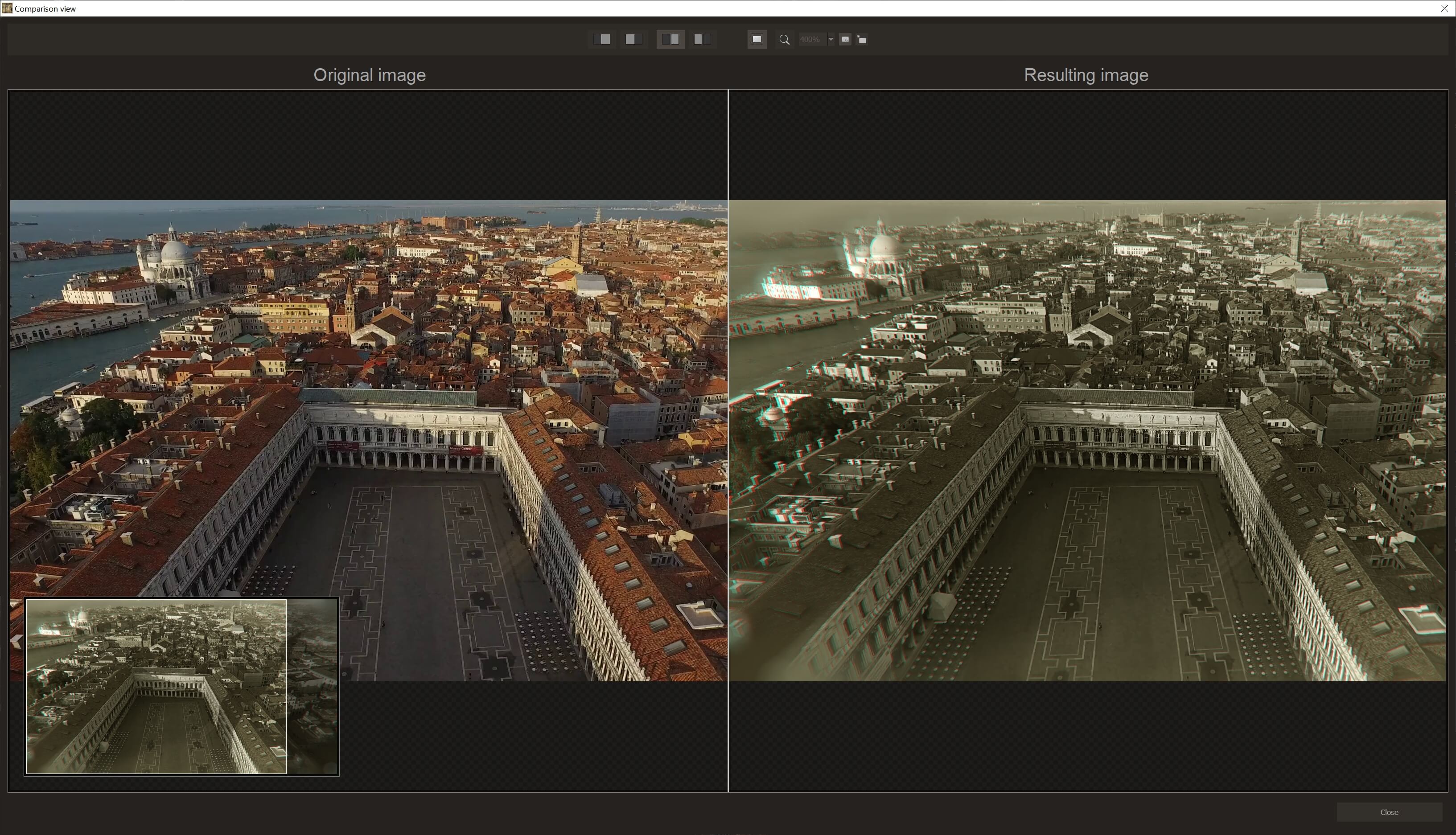 ANALOG Video #2 professional - Compare window