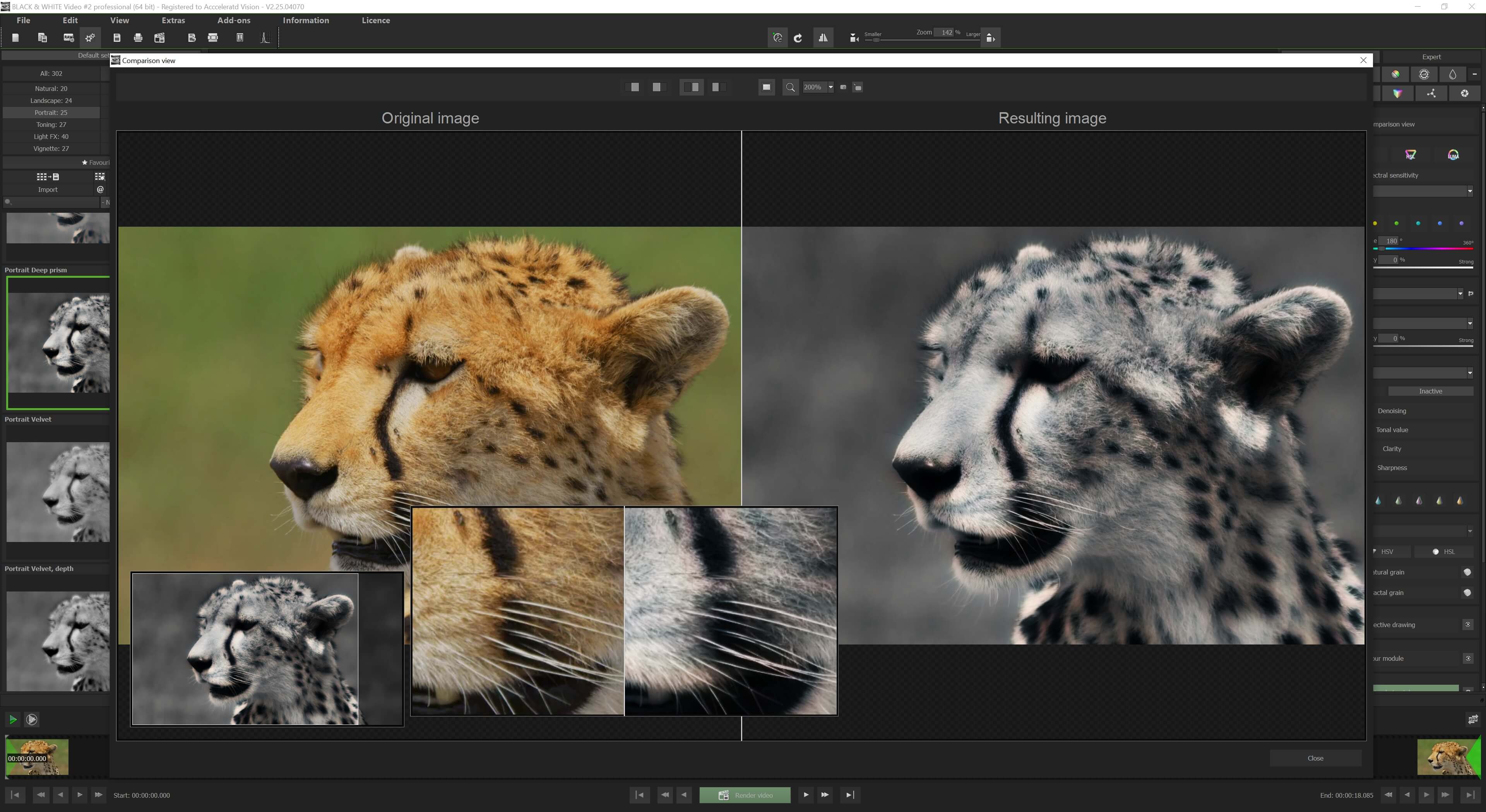 BLACK & WHITE Video #2 - Compare window
