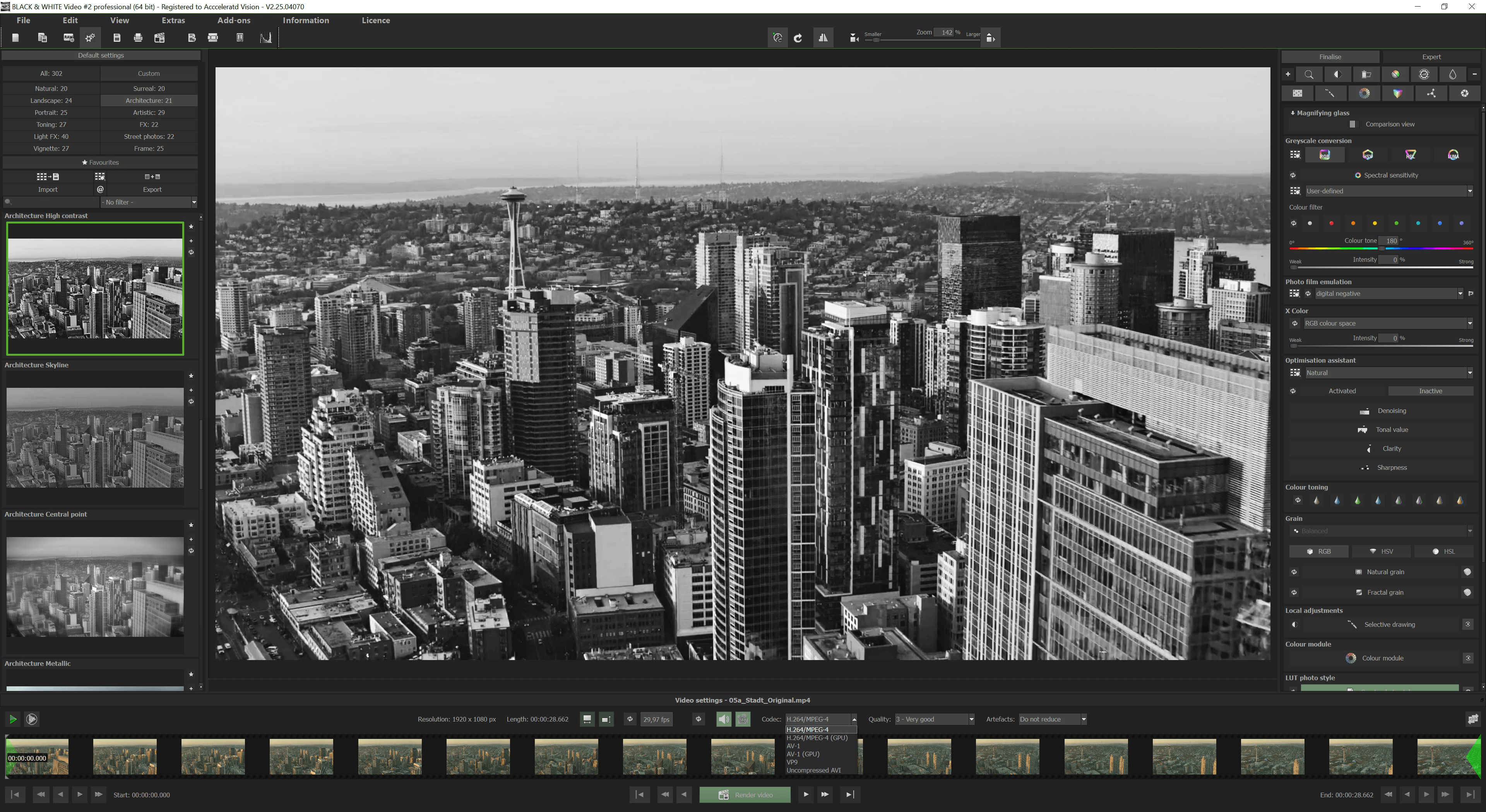 BLACK & WHITE Video #2 professional - Start 