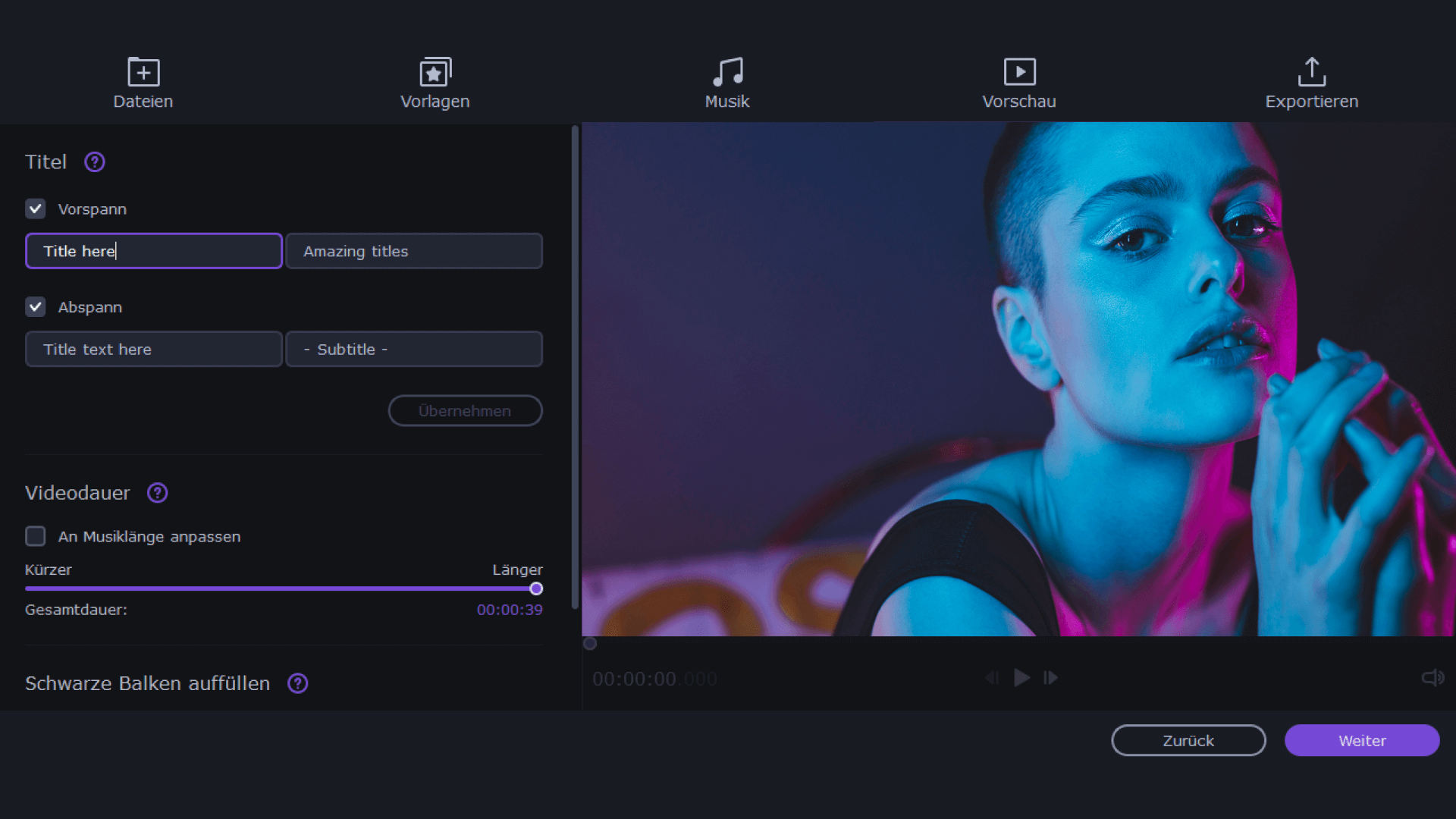 Movavi Slideshow Maker 2025 - Bearbeiten 