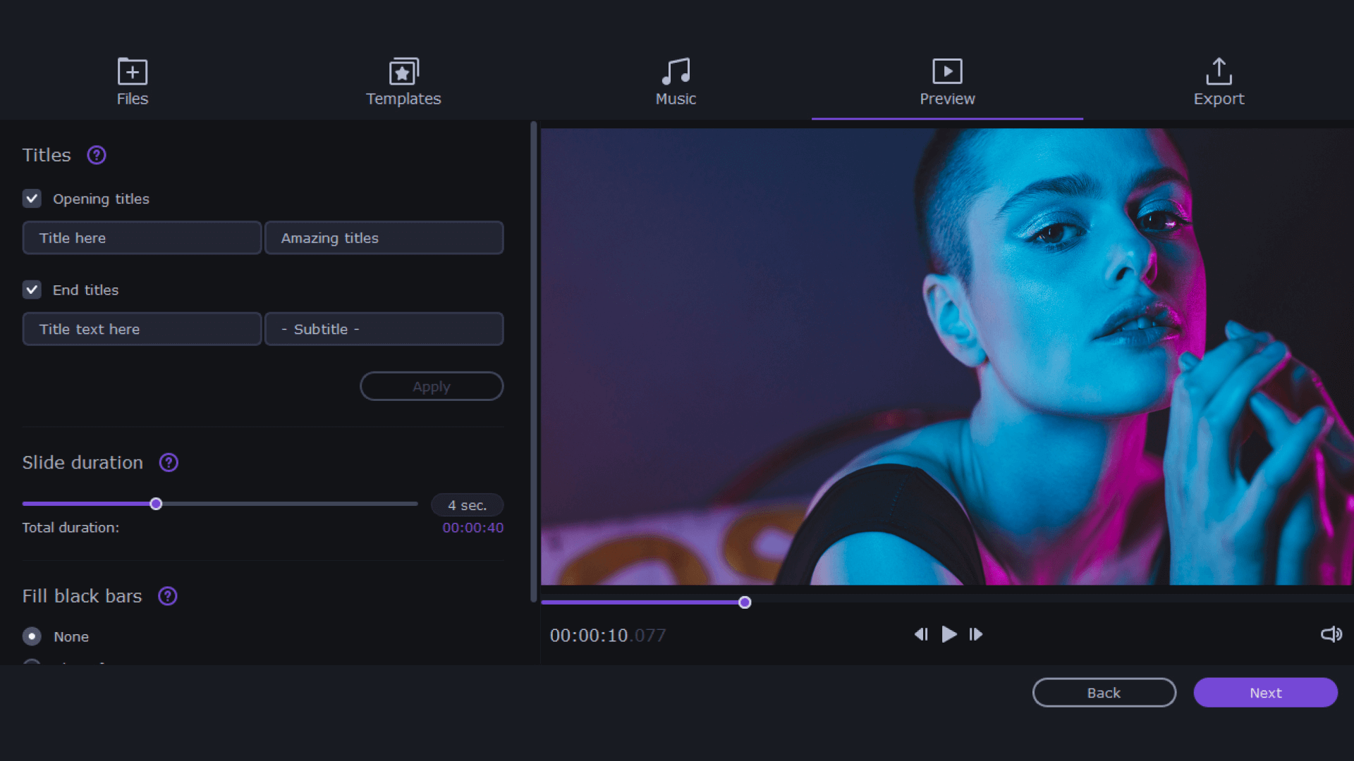 Movavi Slideshow Maker 2025 - Preview
