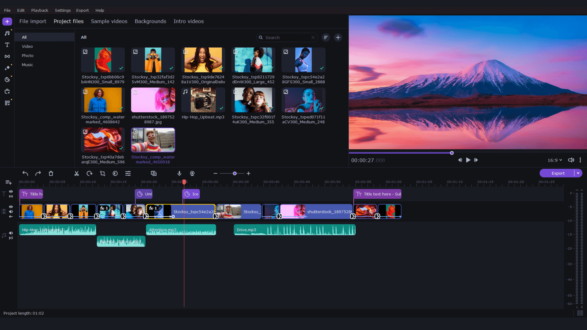 Movavi Slideshow Maker 2025 - Main 