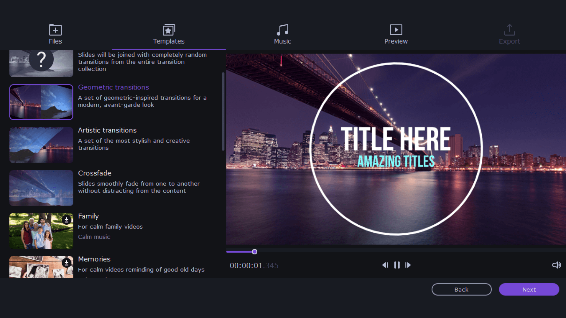 Movavi Slideshow Maker 2025 - Templates 