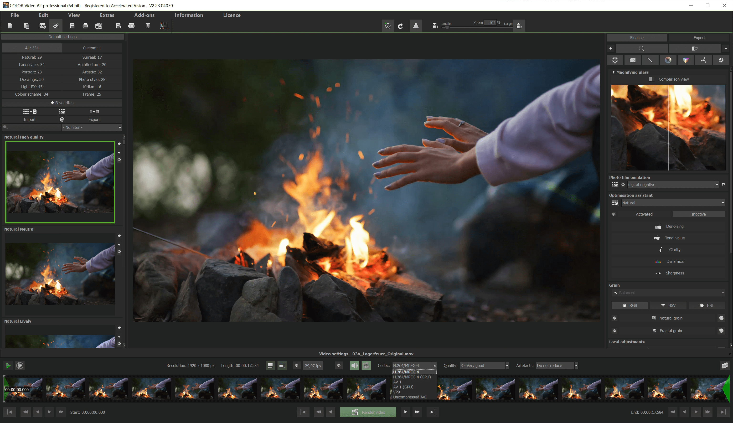 COLOR Video #2 - Main interface